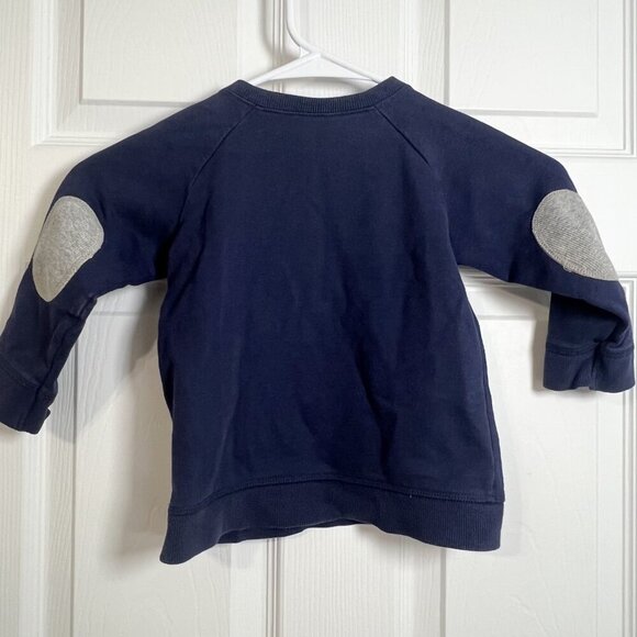 Mini Boden Toddler Boy's Navy Crewneck with Pocket Size 18-24M - Picture 4 of 4
